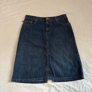Ralph Lauren Denim Midi Skirt